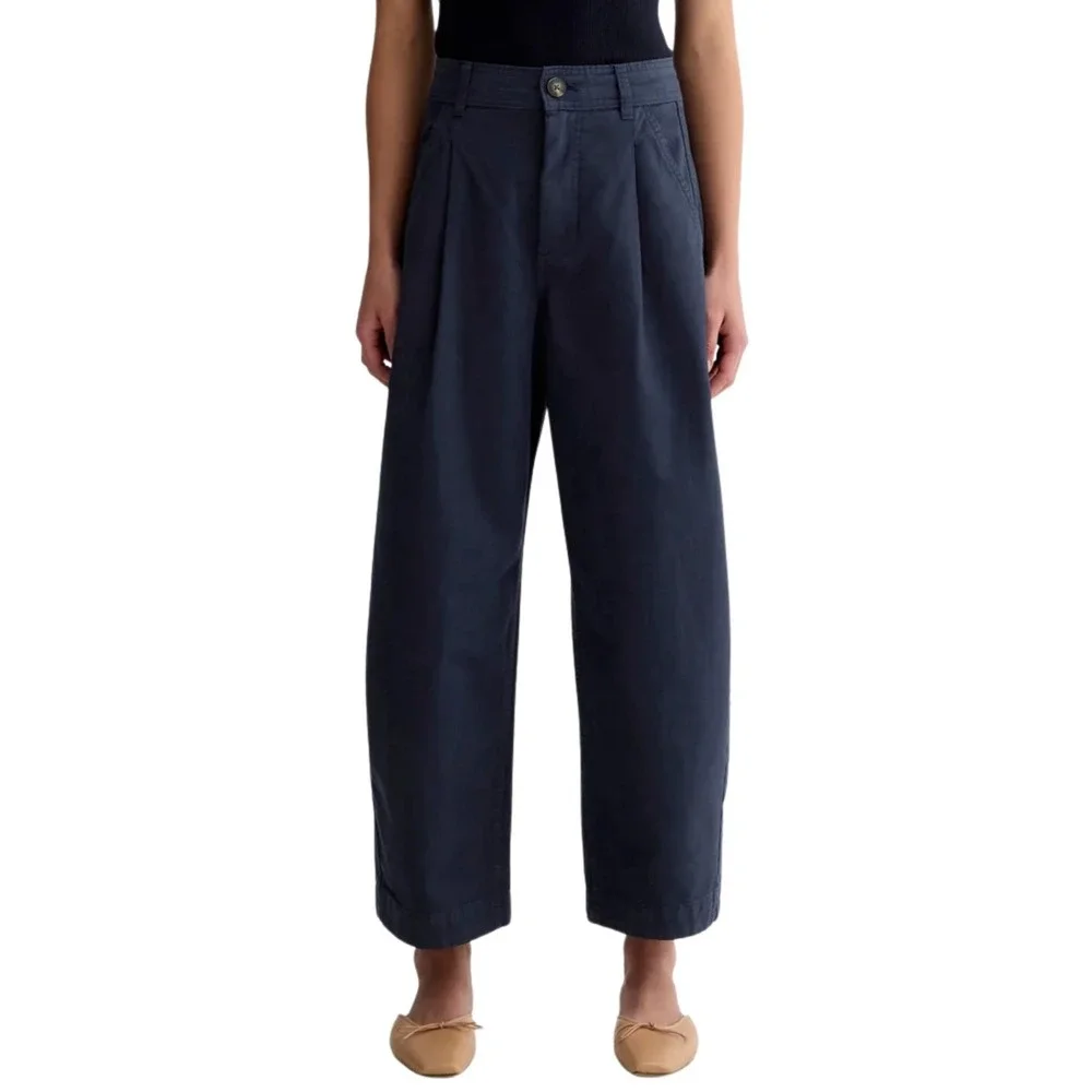 Everlane Pants Womens 12 Everywhere Barrel Pleated Chino Organic Cotton Linen